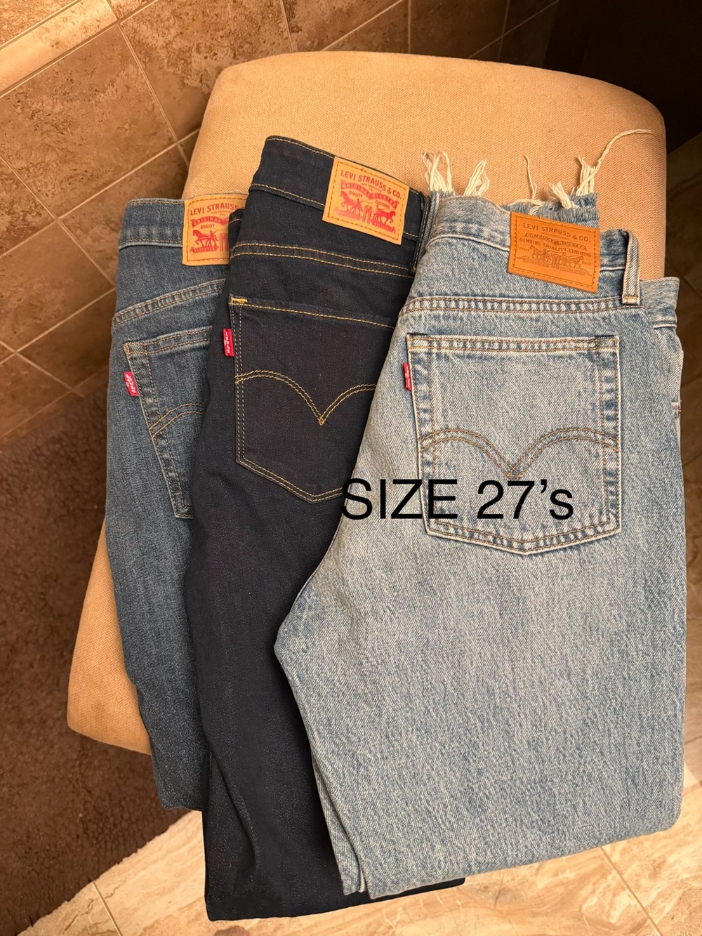 Levi's Triple Denim Pack - Light Blue, Dark Indigo, Medium Blue - Picture 2 of 2